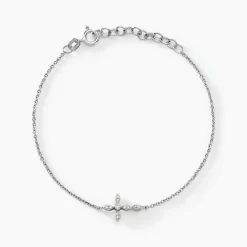 Marc Orian Bijoux Zirconium|Bijoux Croix > Bracelet Ysalis Argent Blanc Oxyde De Zirconium
