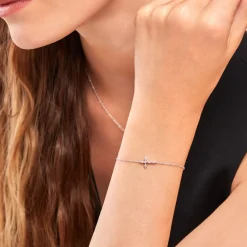 Marc Orian Bijoux Zirconium|Bijoux Croix > Bracelet Ysalis Argent Blanc Oxyde De Zirconium