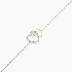 Bracelet Ysma Or Jaune Argent Blanc Oxyde De Zirconium