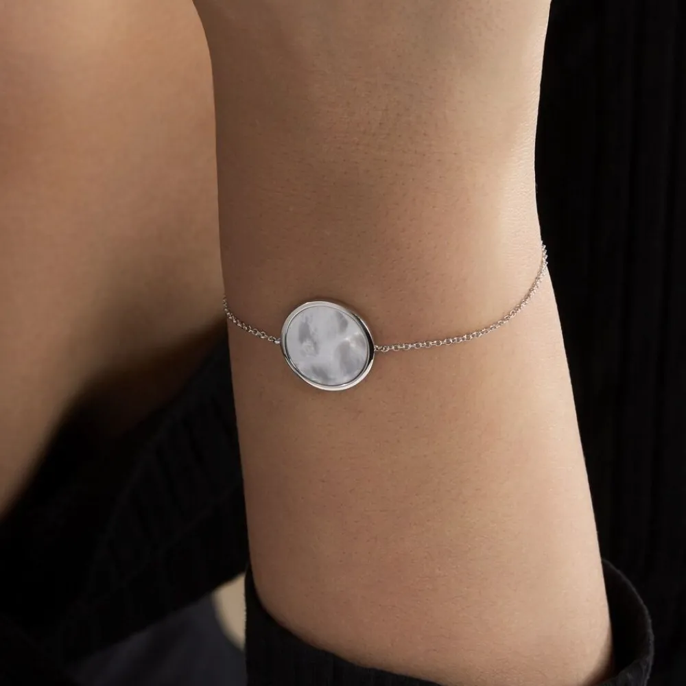 Marc Orian Bracelets|Bijoux Fantaisie > Bracelet Zealie Argent Blanc Nacre