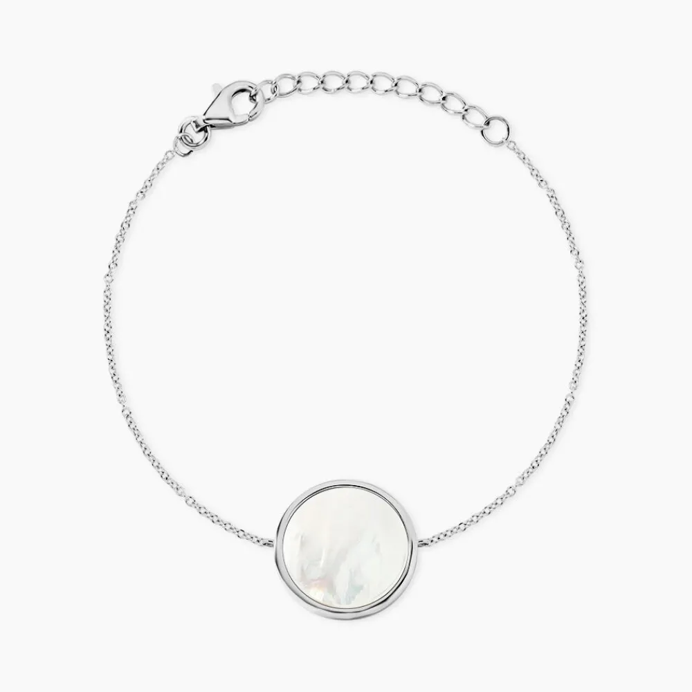 Marc Orian Bracelets|Bijoux Fantaisie > Bracelet Zealie Argent Blanc Nacre