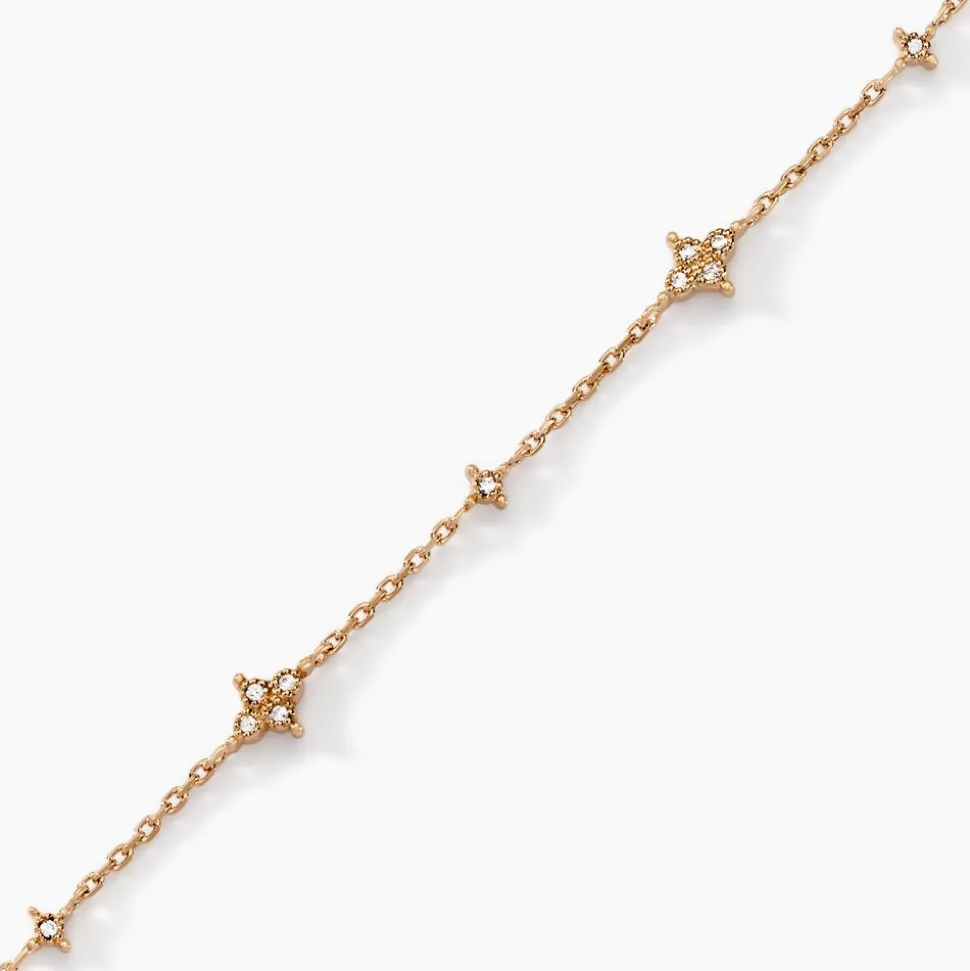 Bracelet Ziha Plaqué Or Jaune Oxyde De Zirconium