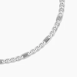 Marc Orian Colliers|Colliers Argent > Chaine Jeremi Argent Blanc