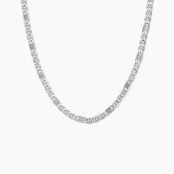 Marc Orian Colliers|Colliers Argent > Chaine Jeremi Argent Blanc