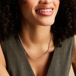 Marc Orian Colliers|Bijoux Femme > Chaine Jerry Maille Corde Or Blanc