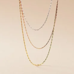Chaine Ylsa Argent Tricolore