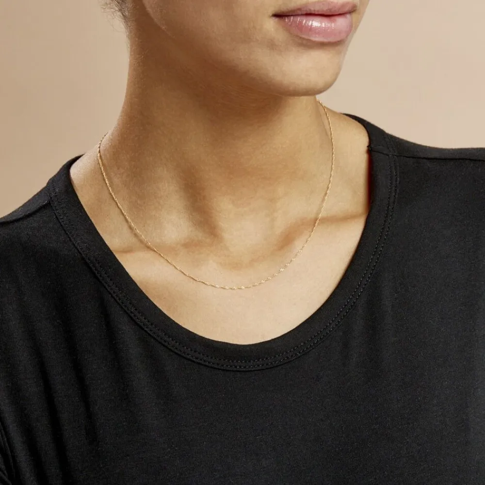 Marc Orian Colliers|Bijoux Femme > Chaîne Alicianeae Maille Singapour Or Jaune