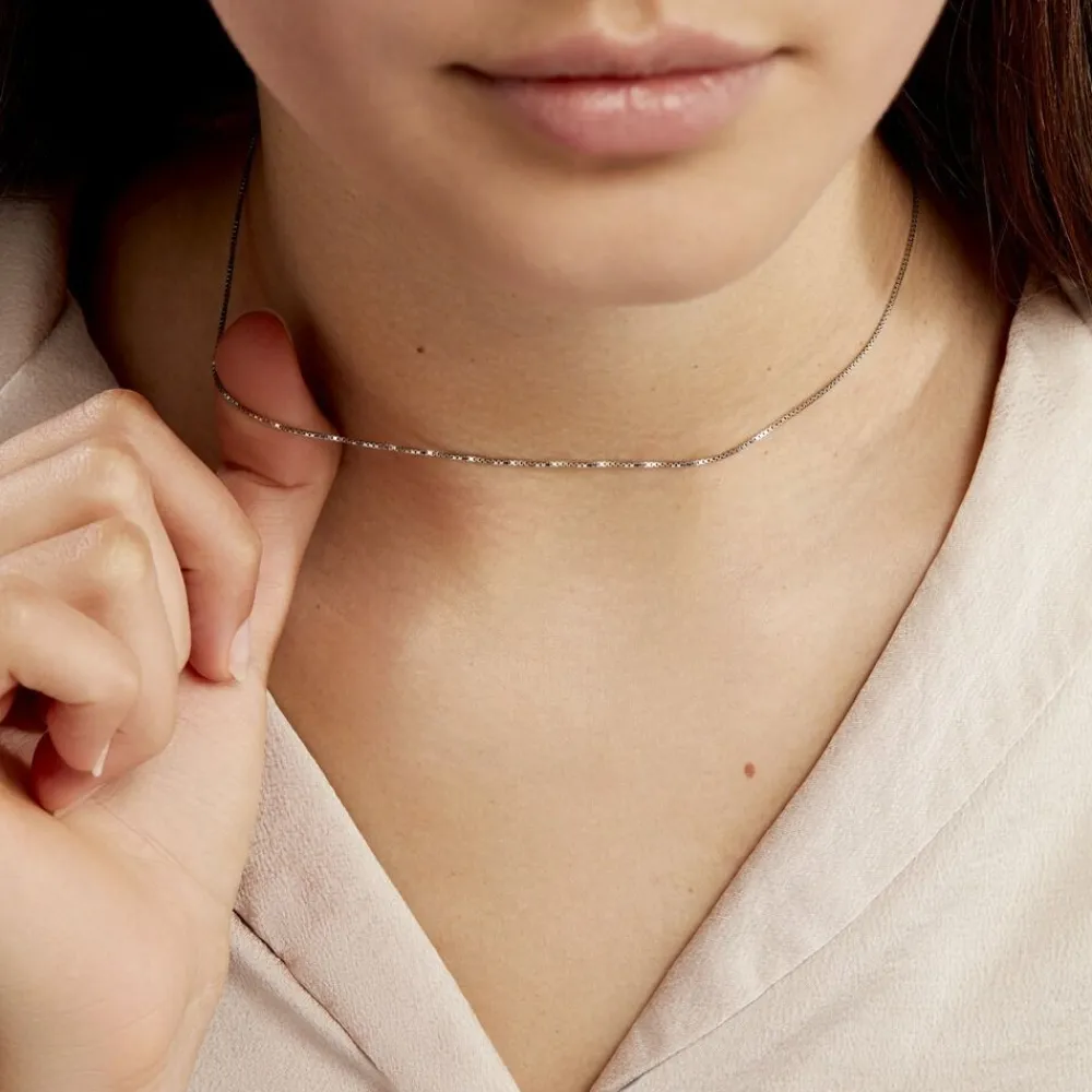 Marc Orian Colliers Fantaisie|Colliers > Chaîne Alyze Argent Blanc