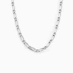 Marc Orian Colliers|Colliers Argent > Chaîne Anilo Maille Alternée Argent Blanc