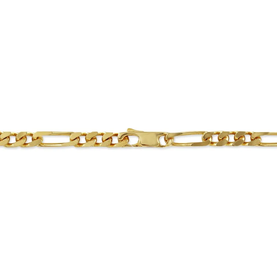 Chaîne Bixente Maille Alternee 1/3 Plaqué Or Jaune