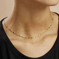 Marc Orian Colliers|Chaines Femme > Chaîne Camelie Maille Lumina Or Jaune