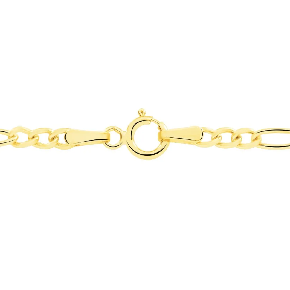 Chaîne Cameo Maille Alternee 1/3 Or Jaune