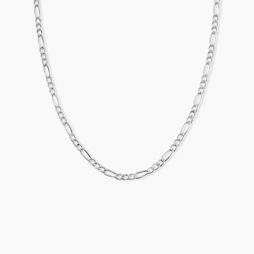 Chaîne Cameo Maille Alternee 1/3 Or Blanc
