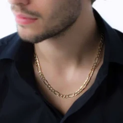 Marc Orian Colliers|Chaines Homme > Chaîne Cameo Maille Alternee 1/3 Or Jaune