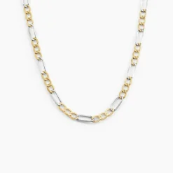 Marc Orian Colliers|Chaines Homme > Chaîne Cameo Maille Alternee 1/3 Or Bicolore