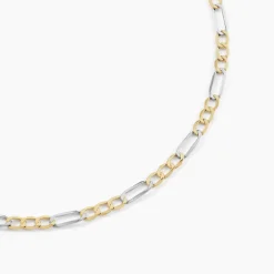 Marc Orian Colliers|Chaines Homme > Chaîne Cameo Maille Alternee 1/3 Or Bicolore