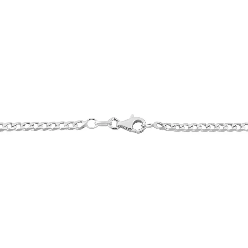 Marc Orian Colliers|Colliers Argent > Chaîne Casper Maille Gourmette Argent Blanc