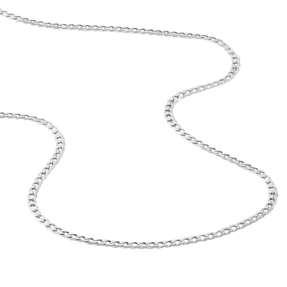 Marc Orian Colliers|Colliers Argent > Chaîne Casper Maille Gourmette Argent Blanc