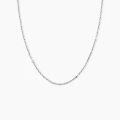 Chaîne Claudine Argent Blanc