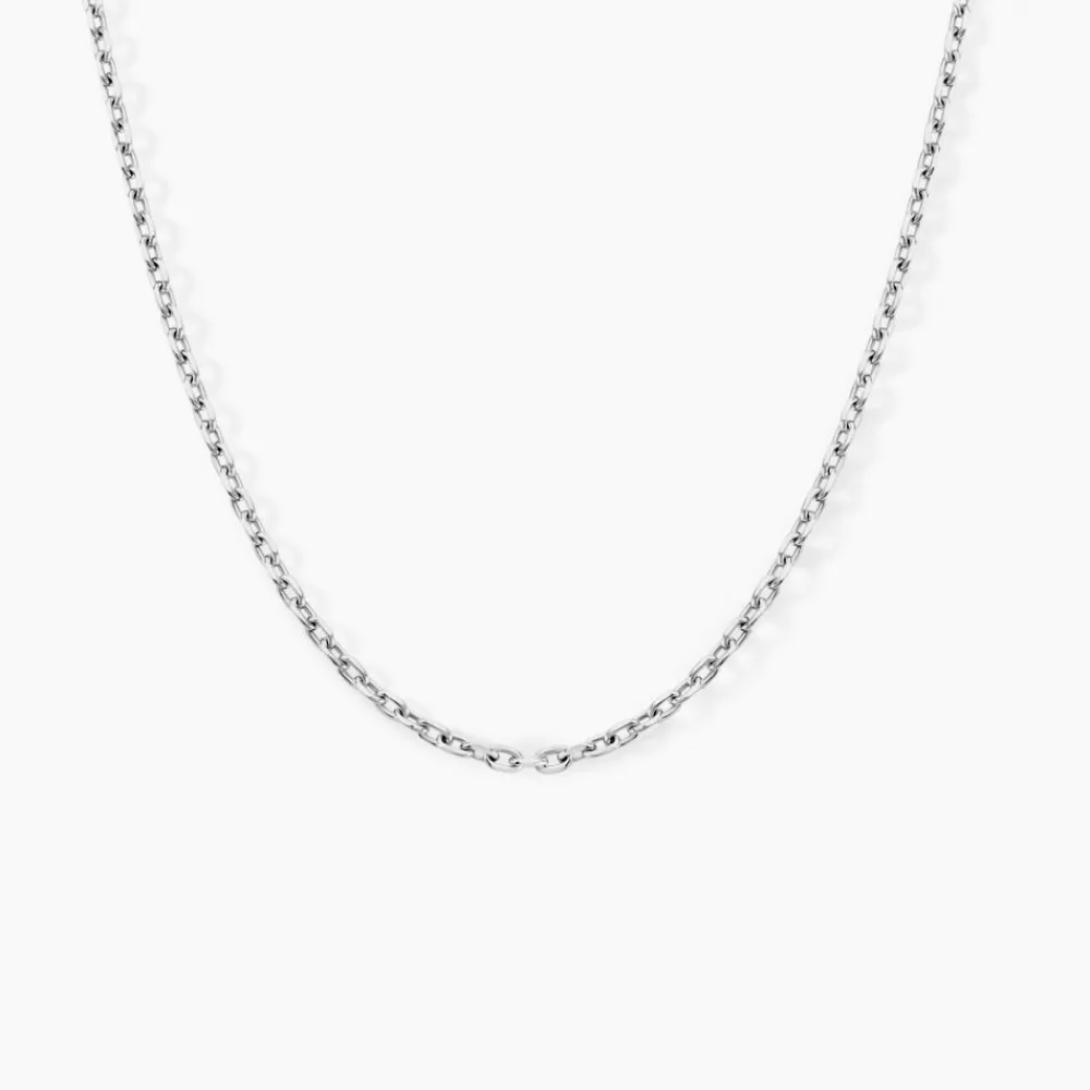 Marc Orian Colliers Fantaisie|Idées Cadeaux Homme > Chaîne Claudine Maille Forçat Argent Blanc