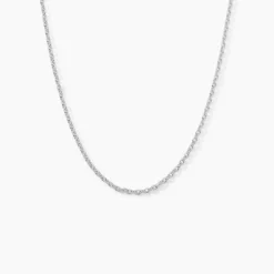 Chaîne Claudine Maille Forçat Argent Blanc