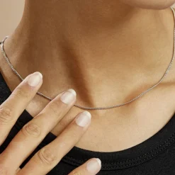 Marc Orian Colliers Fantaisie|Colliers > Chaîne Clementine Argent Blanc