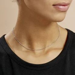 Marc Orian Colliers Fantaisie|Colliers > Chaîne Clementine Argent Blanc