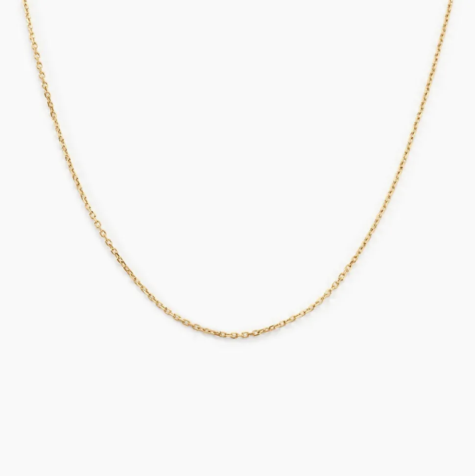 Chaîne Igoa Maille Forçat Diamantee Or Jaune