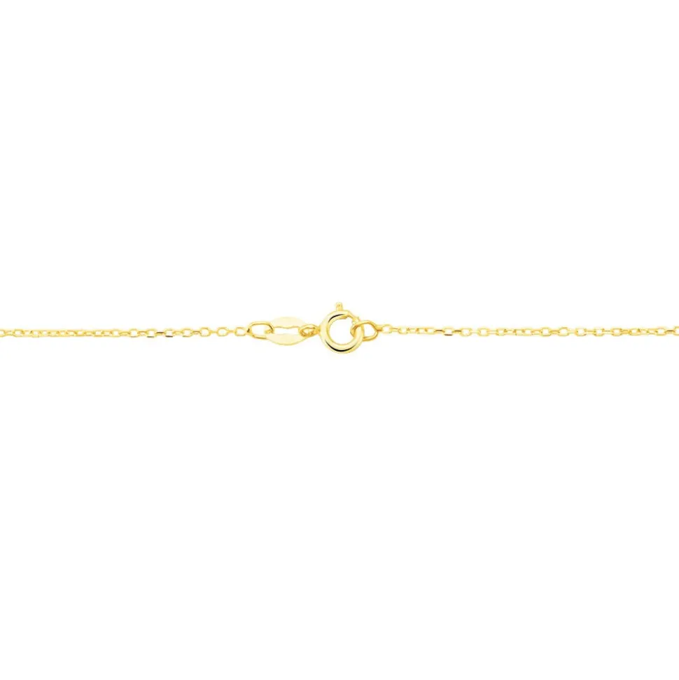 Chaîne Igoa Maille Forçat Diamantee Or Jaune