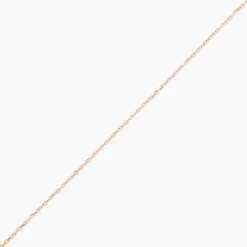 Chaîne Igoa Maille Forçat Diamantee Or Rose