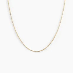 Chaîne Igoa Maille Forçat Diamantee Or Jaune