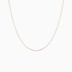 Chaîne Igoa Maille Forçat Diamantee Or Rose