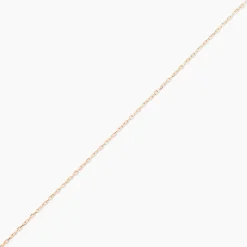 Chaîne Igoa Maille Forçat Diamantee Or Rose