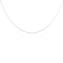 Chaîne Igoa Maille Forçat Diamantee Or Rose