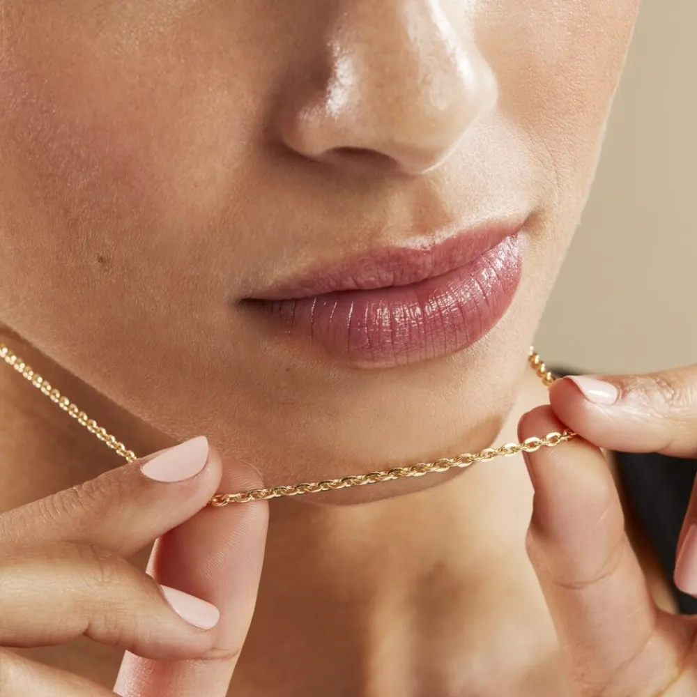 Marc Orian Colliers|Bijoux Femme > Chaîne Igoa Maille Forçat Diamantee Or Jaune