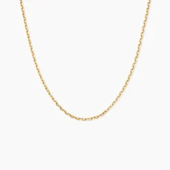 Marc Orian Colliers|Chaines Femme > Chaîne Igoa Maille Forçat Diamantee Or Jaune