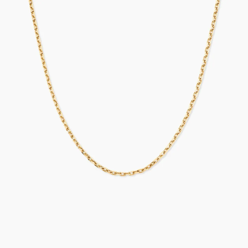 Marc Orian Colliers|Chaines Femme > Chaîne Igoa Maille Forçat Diamantee Or Jaune