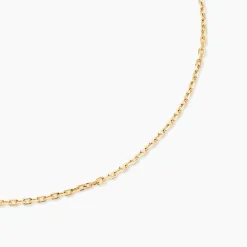 Marc Orian Colliers|Chaines Femme > Chaîne Igoa Maille Forçat Diamantee Or Jaune