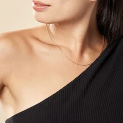 Marc Orian Colliers|Bijoux Femme > Chaîne Igoa Maille Forçat Diamantee Or Jaune
