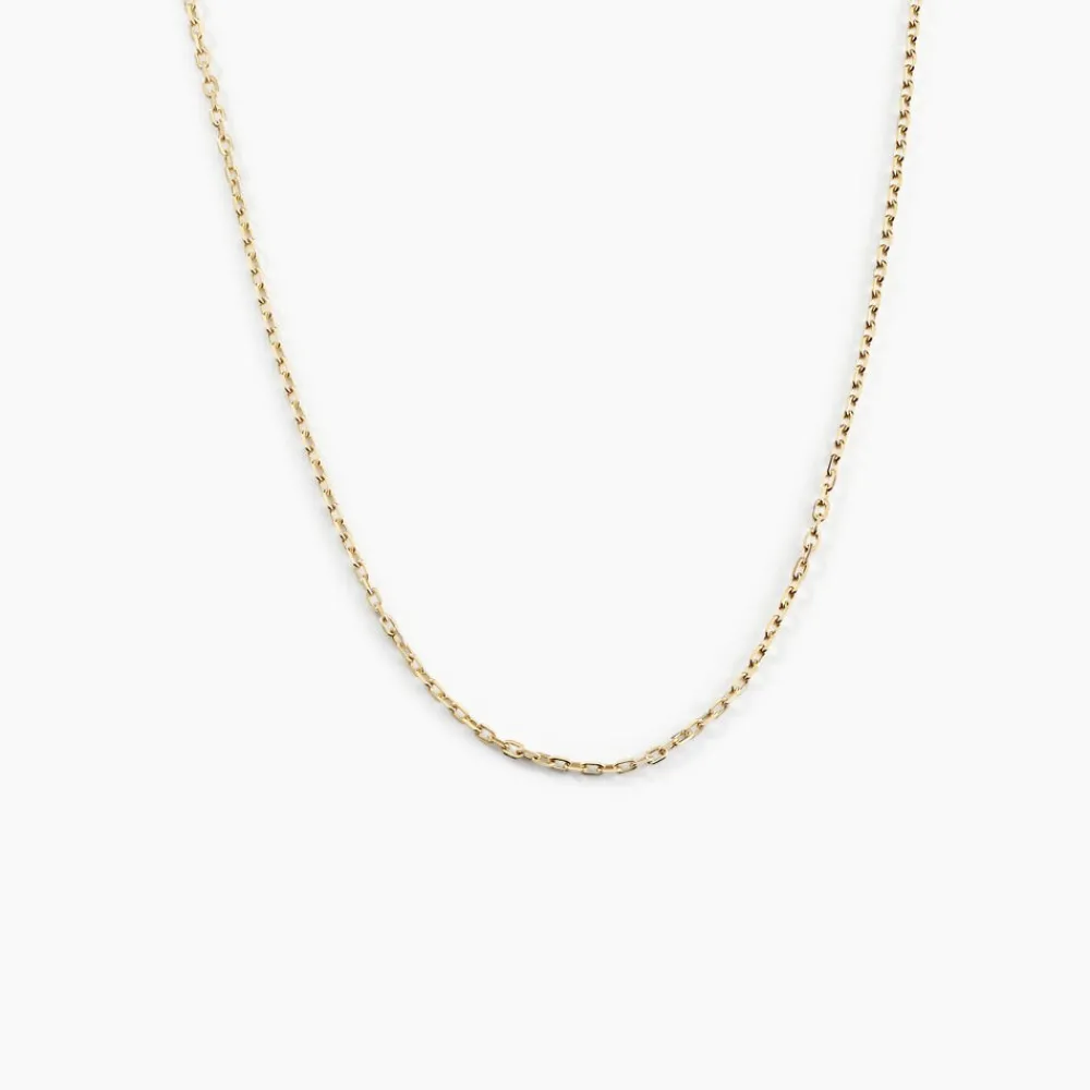 Marc Orian Colliers|Chaines Femme > Chaîne Igoa Maille Forçat Diamantee Or Jaune