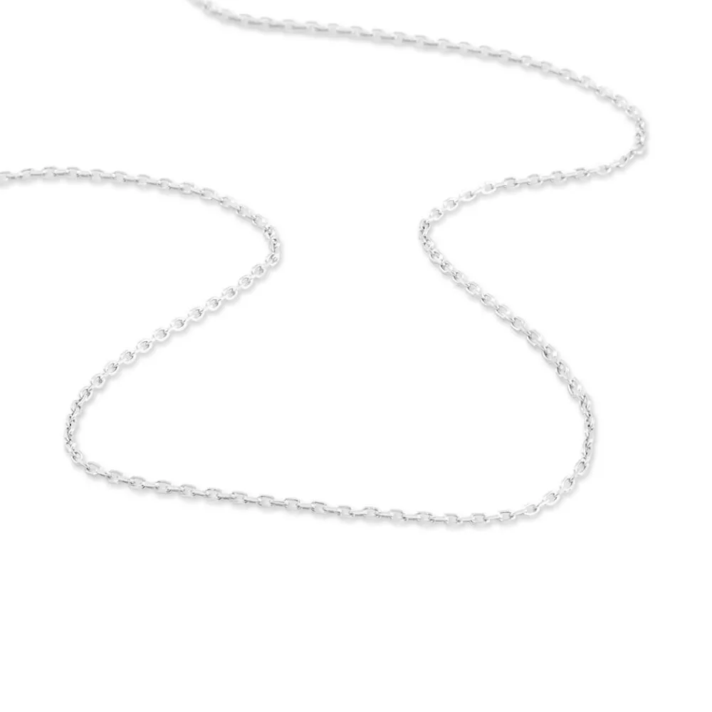 Marc Orian Colliers|Chaines Femme > Chaîne Igoa Maille Forçat Diamantee Or Blanc