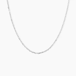 Marc Orian Colliers|Chaines Femme > Chaîne Igoa Maille Forçat Diamantee Or Blanc
