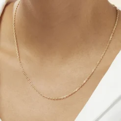 Marc Orian Colliers|Bijoux Femme > Chaîne Igoa Maille Forçat Diamantee Or Jaune