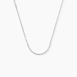Marc Orian Colliers|Colliers Or > Chaîne Igoa Maille Forçat Diamantee Or Blanc