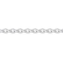 Chaîne Ilda Maille Forçat Limee Or Blanc