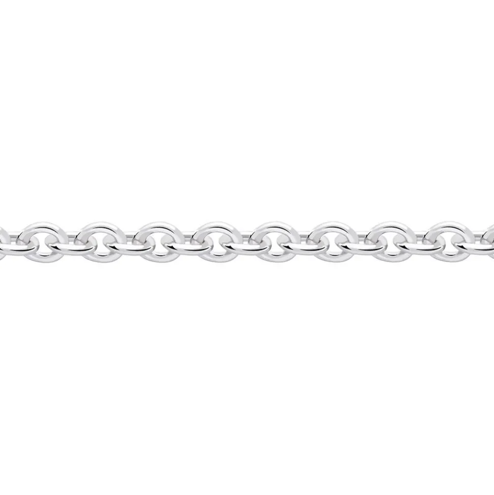 Chaîne Ilda Maille Forçat Limee Or Blanc