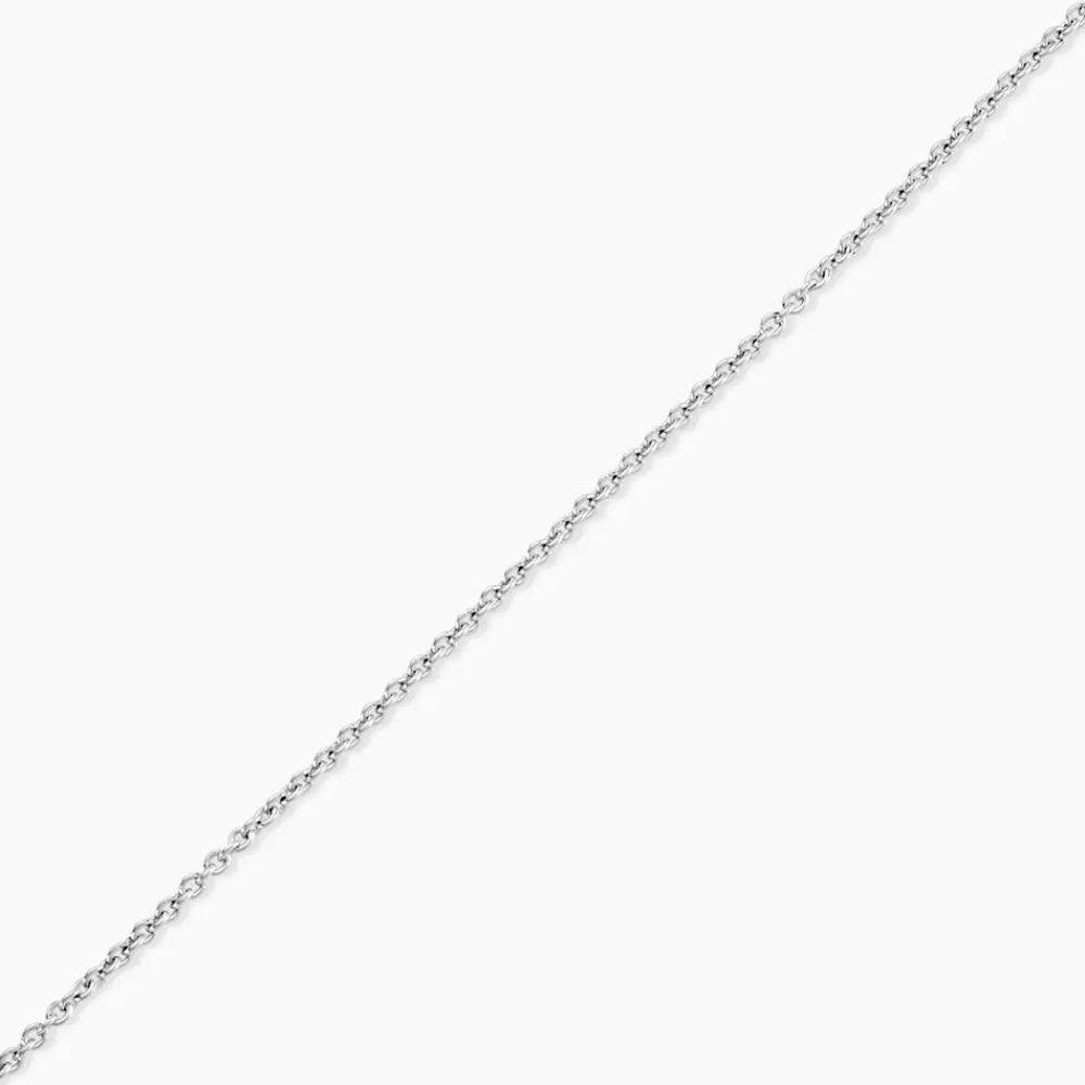 Marc Orian Colliers|Chaines Femme > Chaîne Ilda Maille Forçat Limee Or Blanc