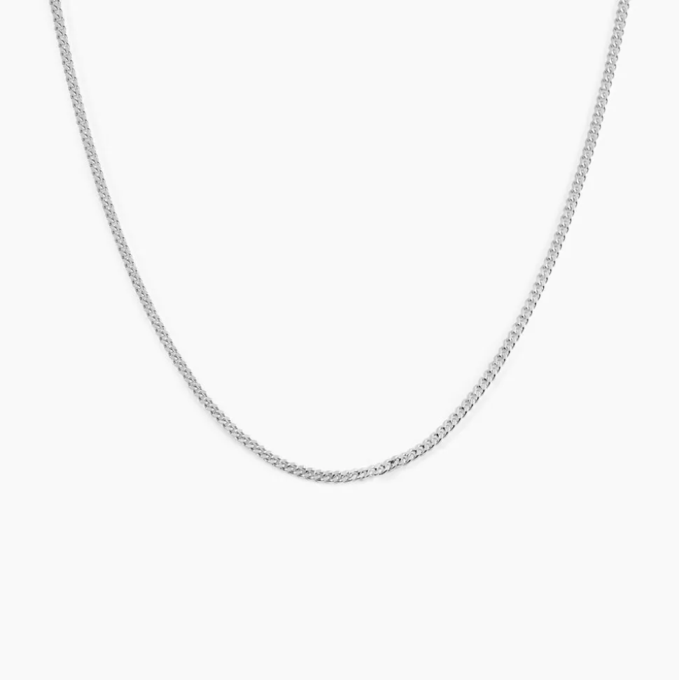 Chaîne Imad Maille Gourmette Or Blanc