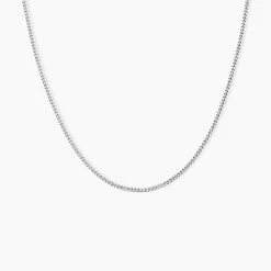 Chaîne Imad Maille Gourmette Or Blanc