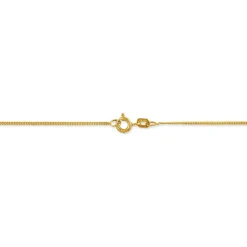 Chaîne Ixia Maille Gourmette Diamantee Or Jaune